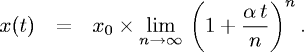 x(t) - limite n->infinito