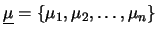 $ {\cal N}(\underline{\mu}, {\bf\Sigma})$
