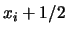 $\displaystyle \lim_{n\rightarrow\infty} F(x_i) = \int_{-\infty}^{x_i+1/2}
\frac{1}{\sqrt{2\pi}\sigma}
e^{-\frac{(x-\mu)^2}{2\sigma^2}} dx $